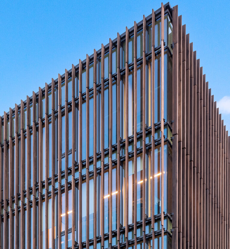 Cambia thermally modified ash facade
