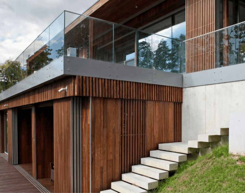 The Obsidian Ash Retreat project (ThermoWood Millworks)