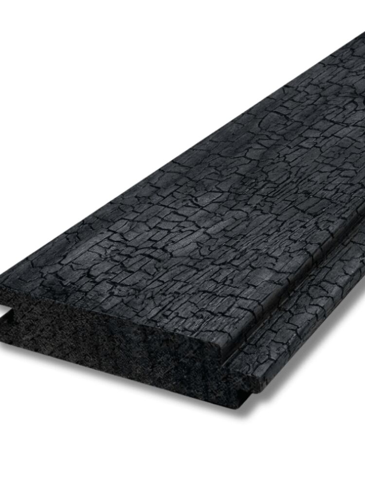 Shou Sugi Ban style thermally modified wood cladding (ThermoWood Millworks) Shou Sugi Ban style thermally modified wood cladding (ThermoWood Millworks)