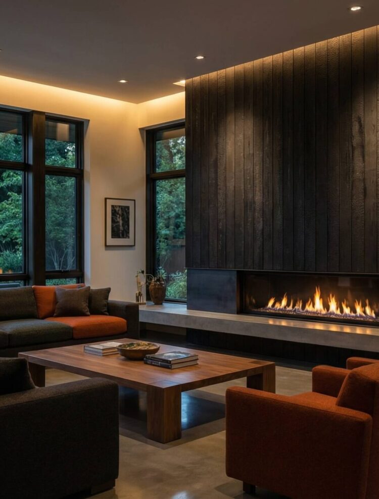 Shou Sugi Ban style thermally modified wood cladding (ThermoWood Millworks) Shou Sugi Ban style thermally modified wood cladding (ThermoWood Millworks)