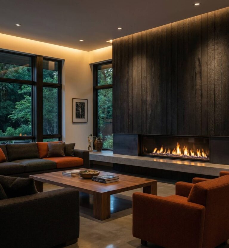 Shou Sugi Ban style thermally modified wood cladding (ThermoWood Millworks)