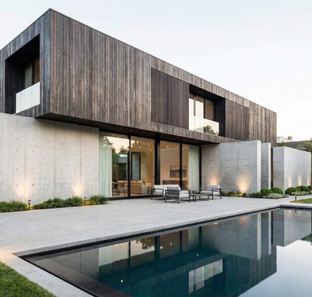 Shou Sugi Ban style thermally modified wood cladding (ThermoWood Millworks)