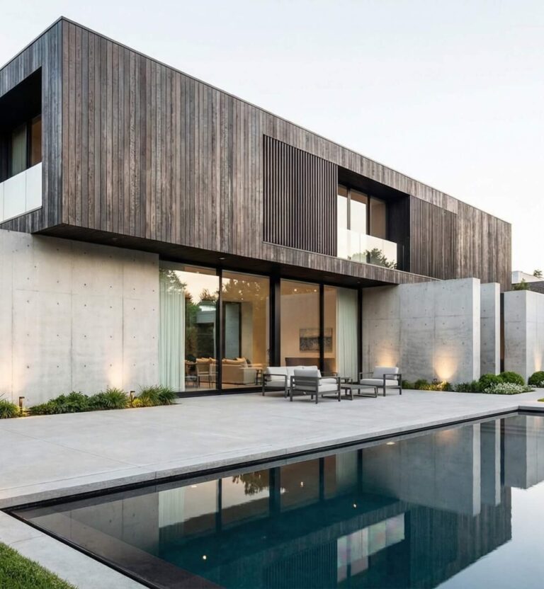 Shou Sugi Ban style thermally modified wood cladding (ThermoWood Millworks)
