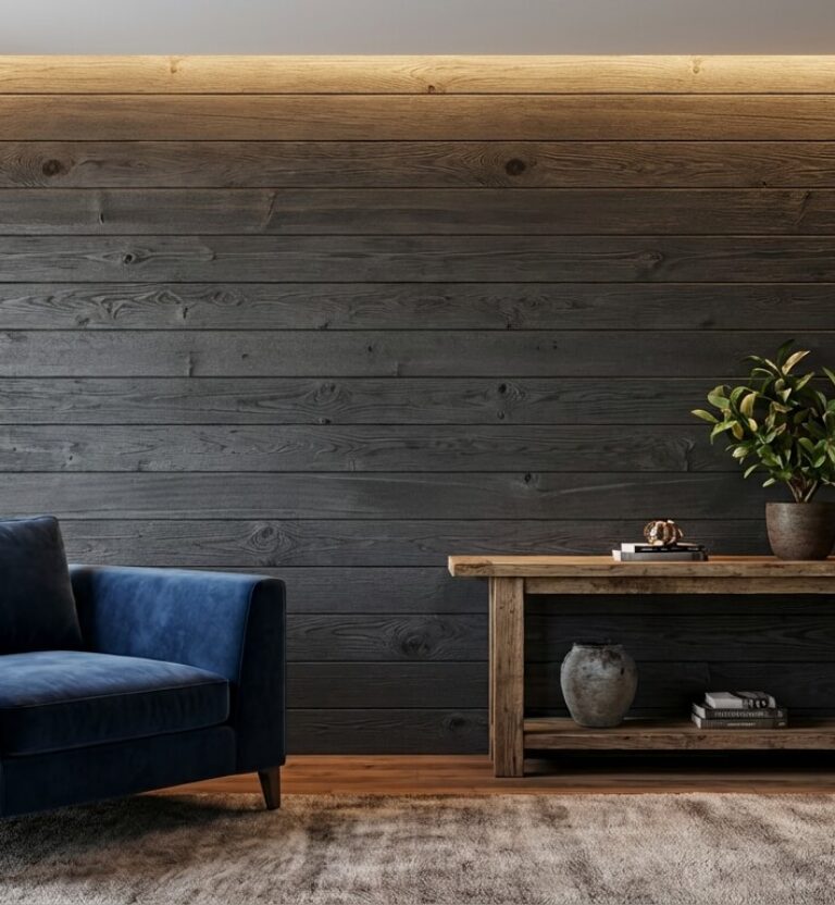 Vertical Grain Hemlock | "Obsidian Smooth" (ThermoWood Millworks)