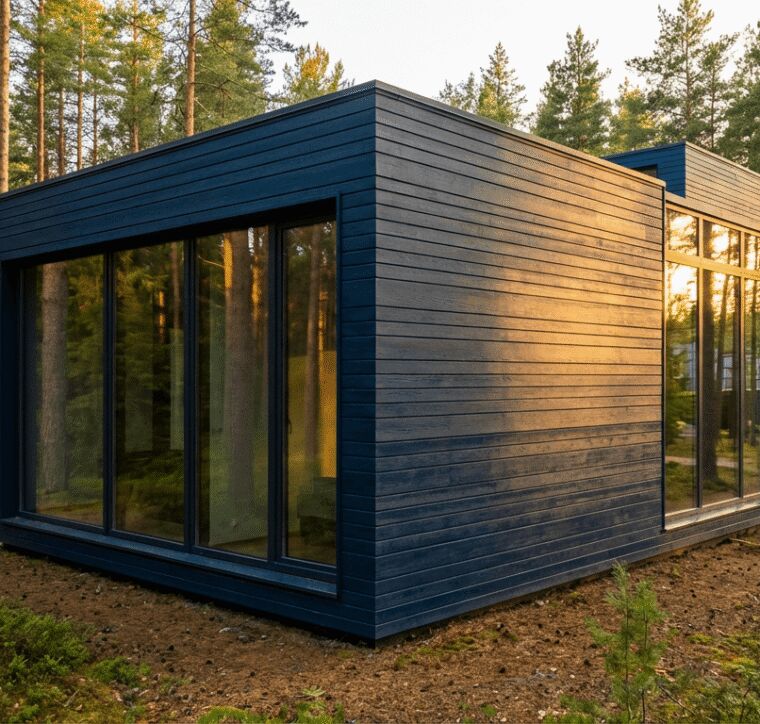 Vertical Grain Hemlock | "Obsidian Smooth" (ThermoWood Millworks)