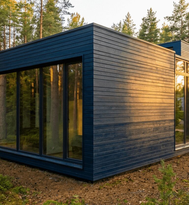 Vertical Grain Hemlock | "Obsidian Smooth" (ThermoWood Millworks)