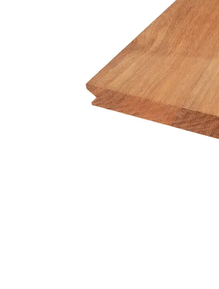 thermally modified Iroko exterior flooring (ThermoWood Millworks)