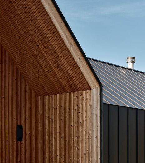 Thermally modified wood facade, Lunawood